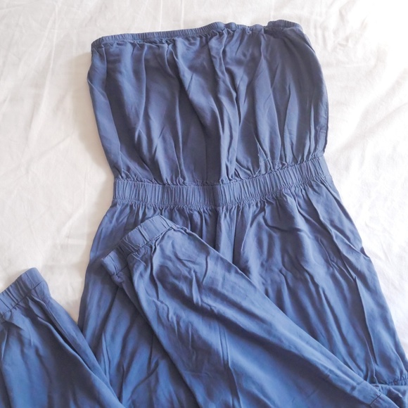Blue Tube Top Romper - Small - Picture 2 of 5
